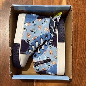Bluey high top sneakers - size 9